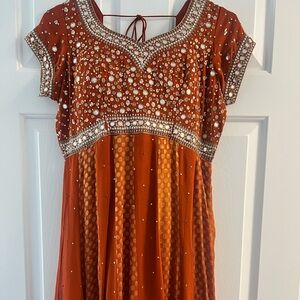 Brand new - Mustard and gold gorgeous anarkali